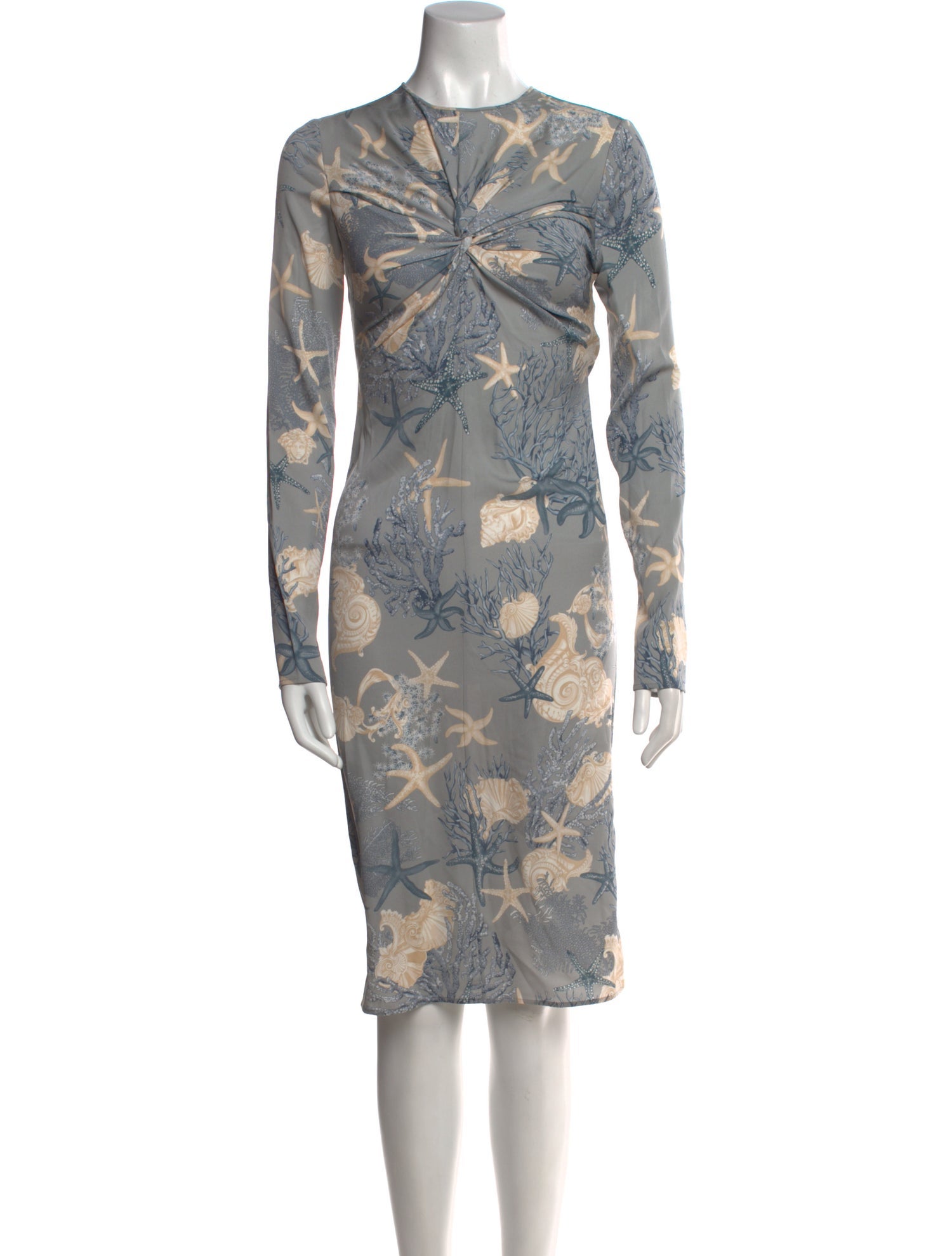 Versace Silk Midi Length Dress w/ Tags