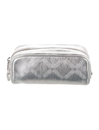 Versace women's metallic cosmetic bag