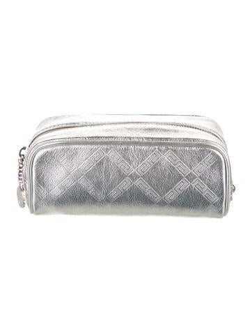 Versace Cosmetic Bags women's metallic cosmetic bag