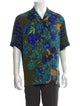 Versace Floral Print Short Sleeve Shirt