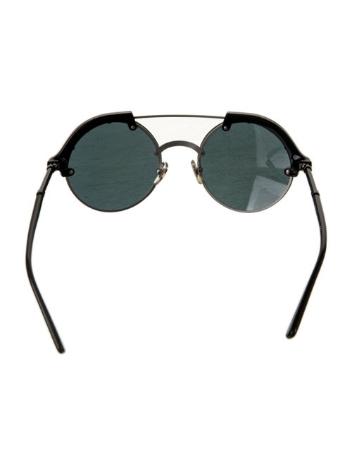 Versace Medusa Insignia Round Sunglasses