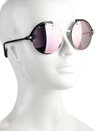 Versace Medusa Insignia Round Sunglasses