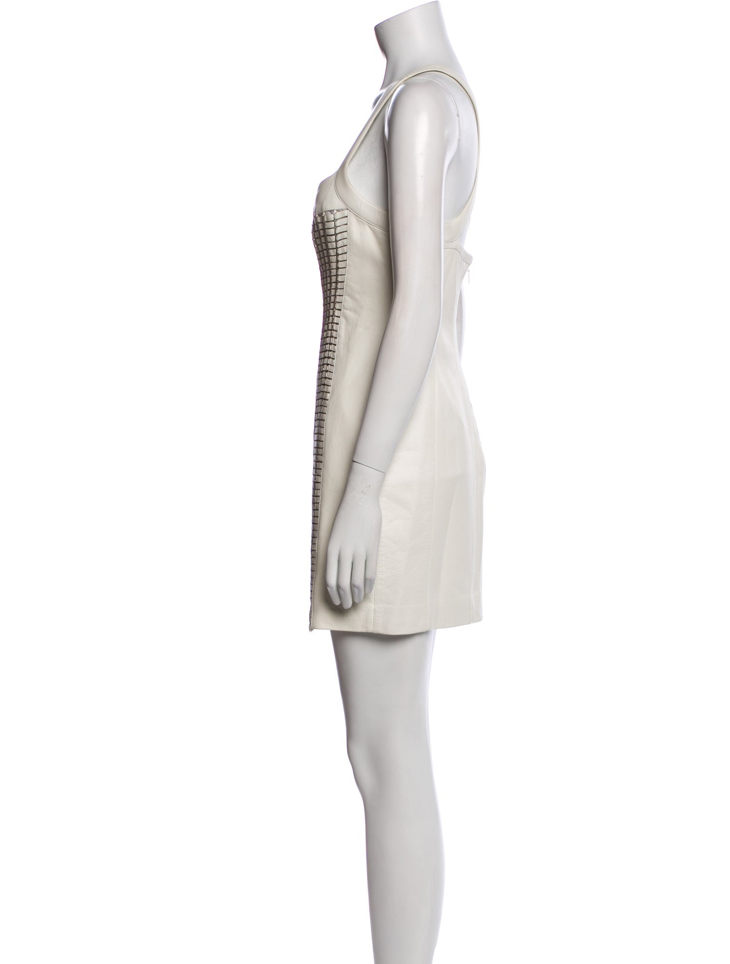 Versace Leather Mini Dress