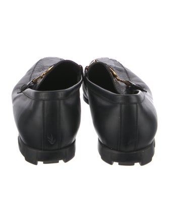 Versace Medusa Insignia Leather Dress Loafers