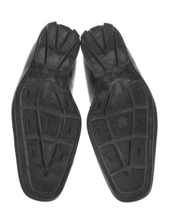 Versace Medusa Insignia Leather Dress Loafers