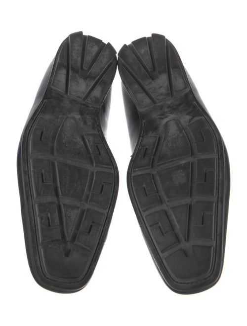 Versace Medusa Insignia Leather Dress Loafers