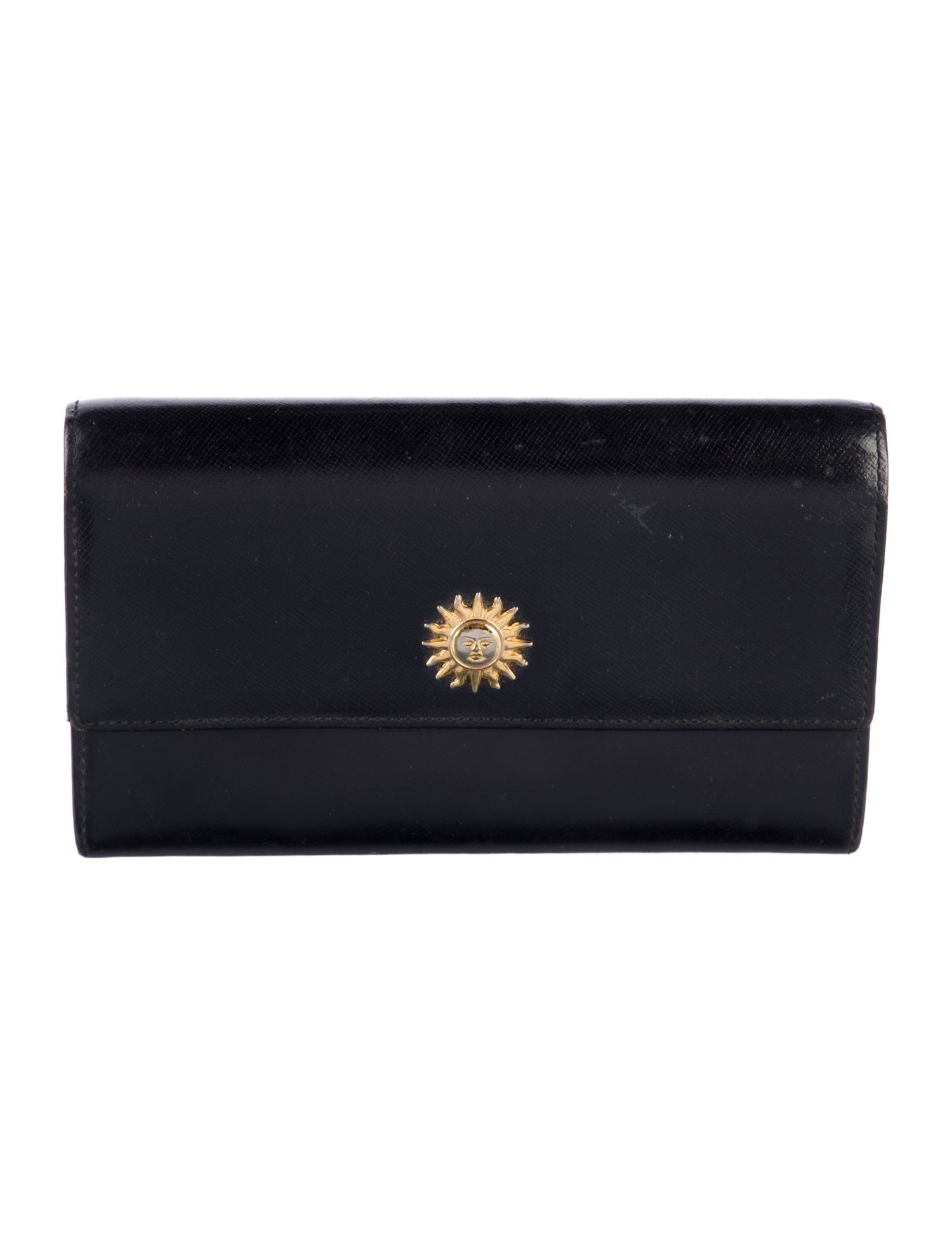 Versace Leather Continental Wallet