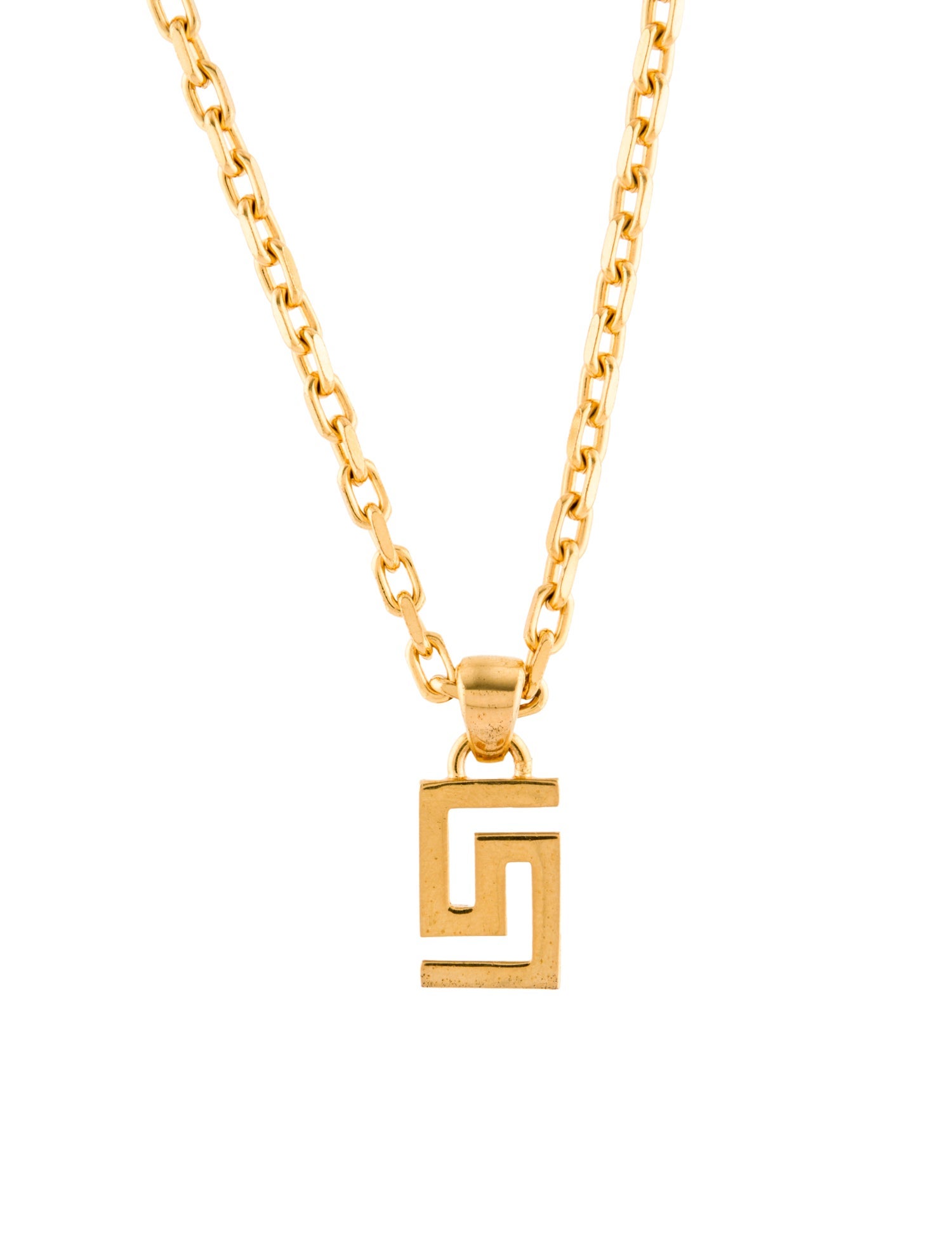 Versace Greca Pendant Necklace