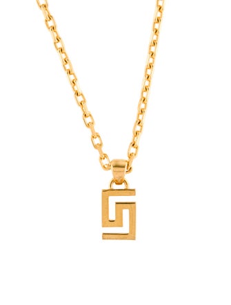 Versace Greca Pendant Necklace