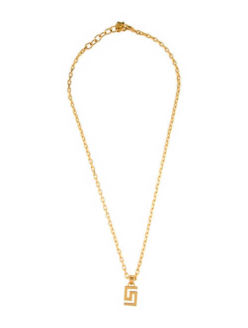 Versace Greca Pendant Necklace