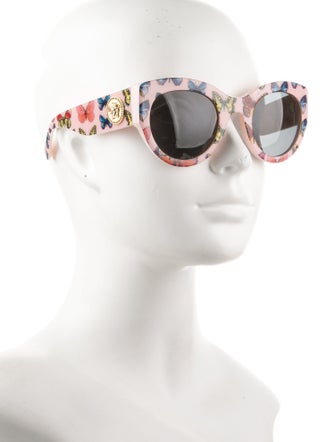 Versace Cat-Eye Tinted Sunglasses