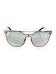 Versace Cat-Eye Mirrored Sunglasses