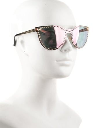 Versace Cat-Eye Mirrored Sunglasses