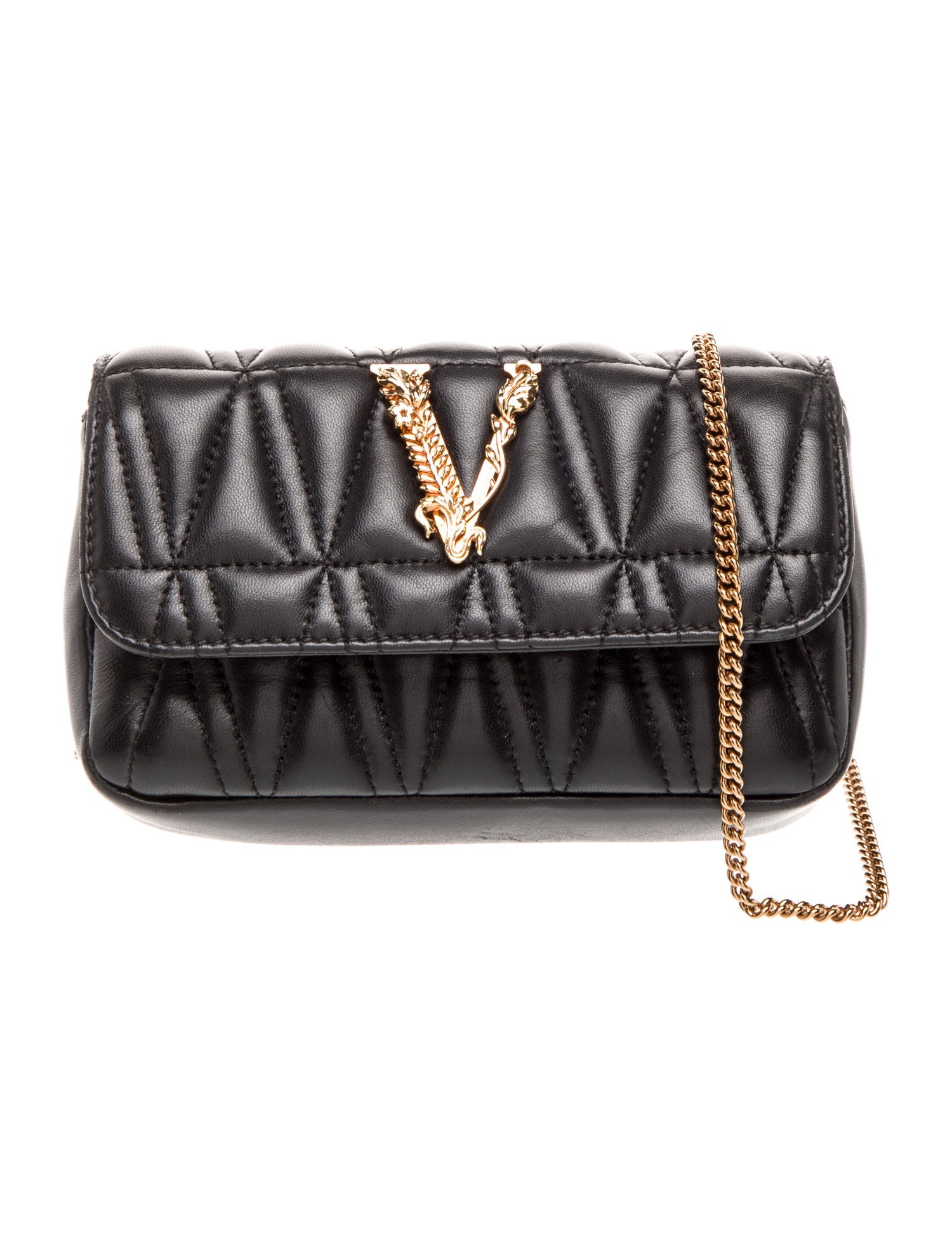 Versace Leather Shoulder Bag