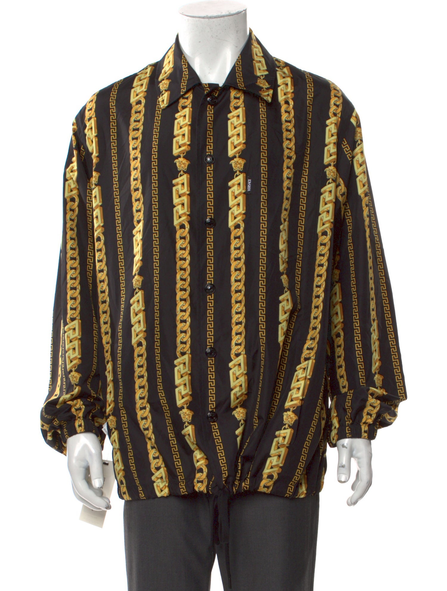 Versace Printed Long Sleeve Shirt