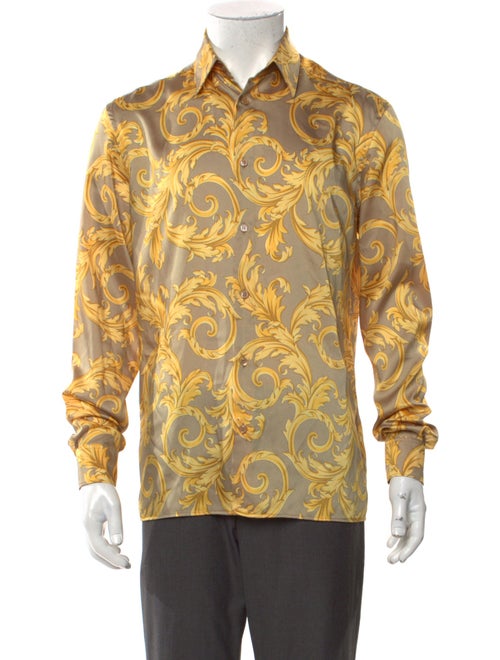 Versace Printed Long Sleeve Shirt