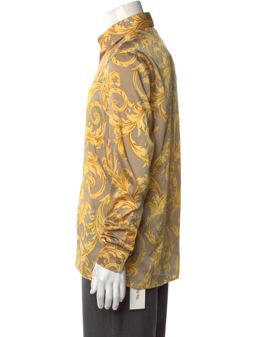 Versace Printed Long Sleeve Shirt