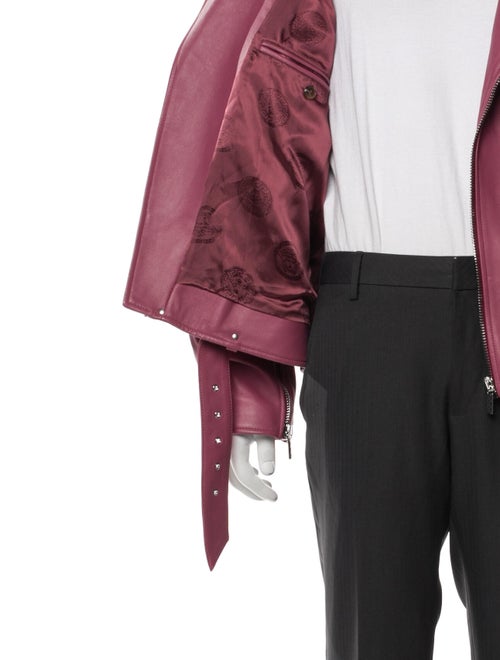 Versace Lambskin Moto Jacket