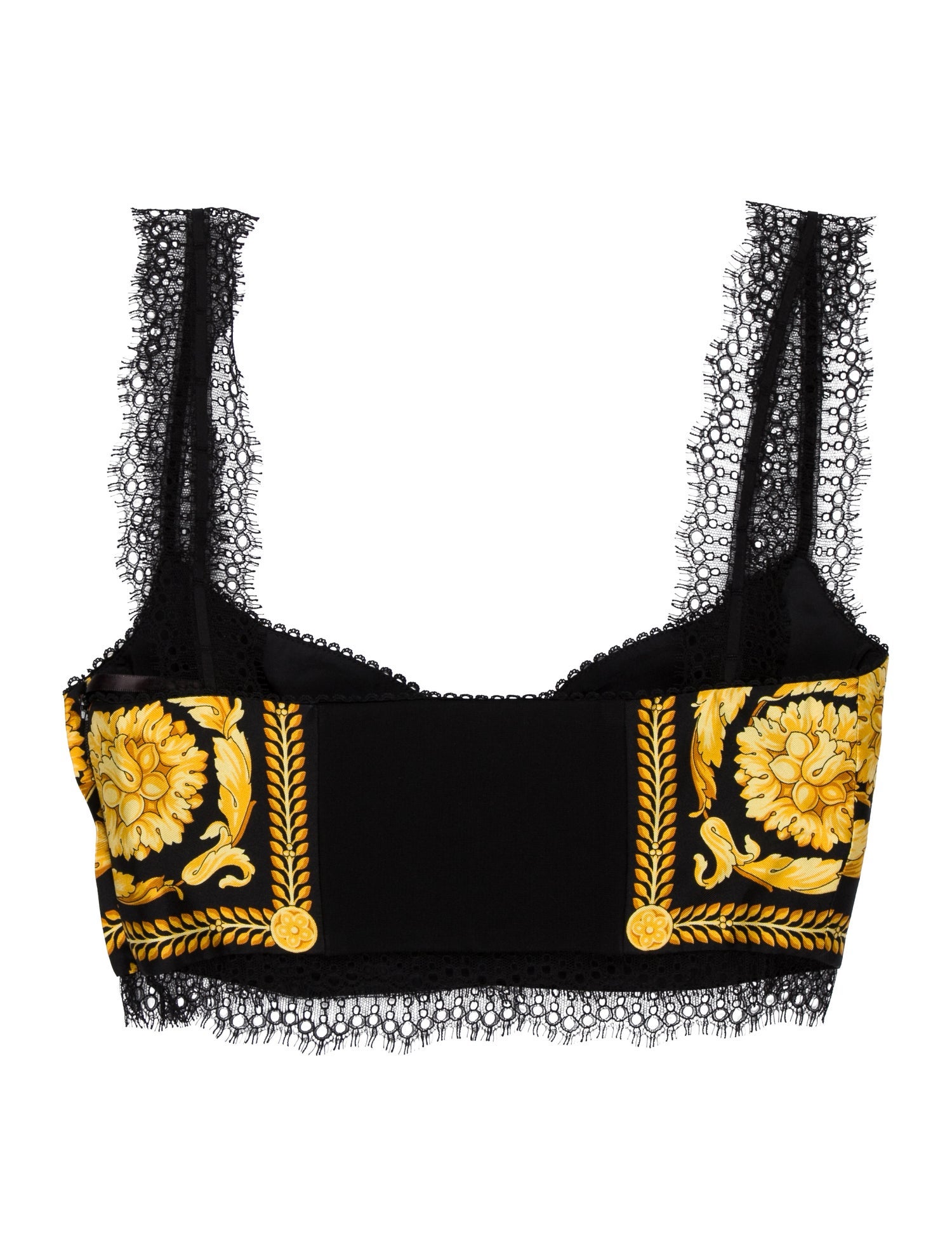 Versace Silk Printed Crop Top w/ Tags