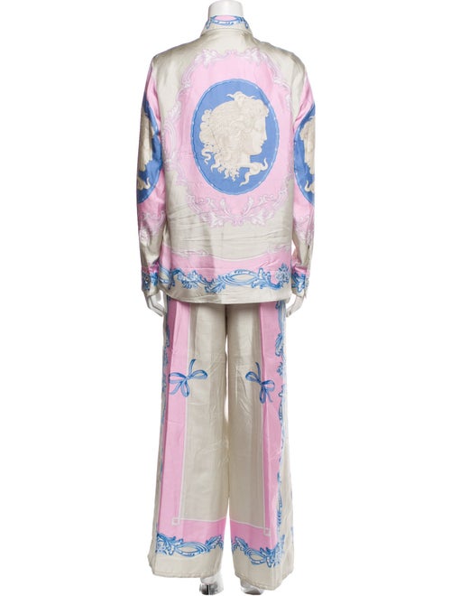 Versace Silk Printed Pant Set