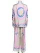 Versace Silk Printed Pant Set