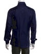 Versace Silk Long Sleeve Tuxedo Shirt
