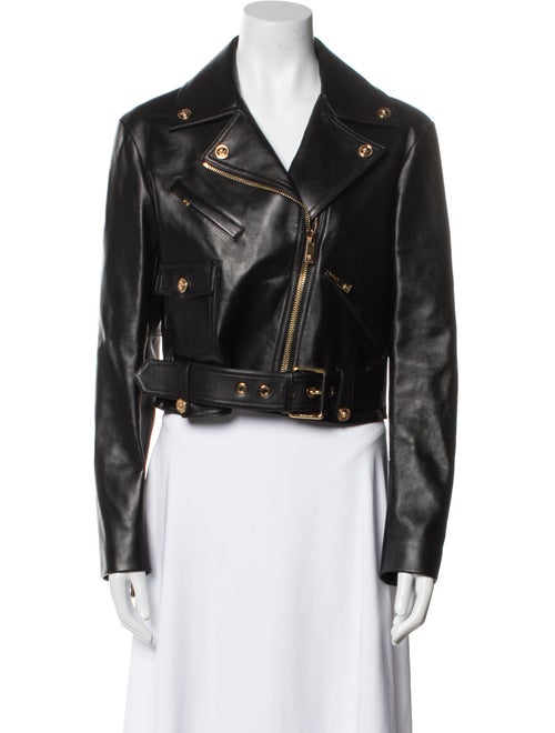 Versace Leather Biker Jacket