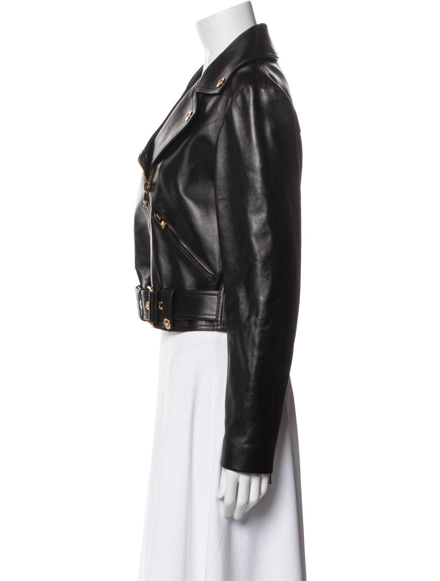 Versace Leather Biker Jacket