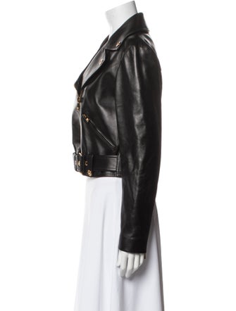 Versace Leather Biker Jacket