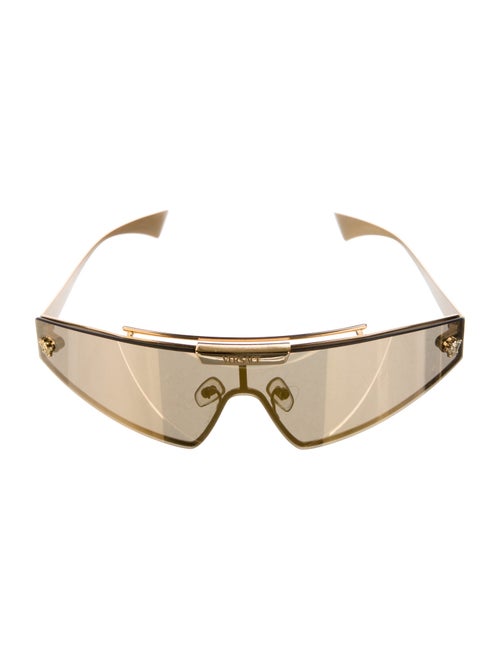 Versace Shield Mirrored Sunglasses