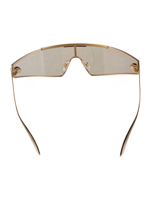 Versace Shield Mirrored Sunglasses