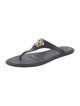 Versace Rubber T-Strap Sandals