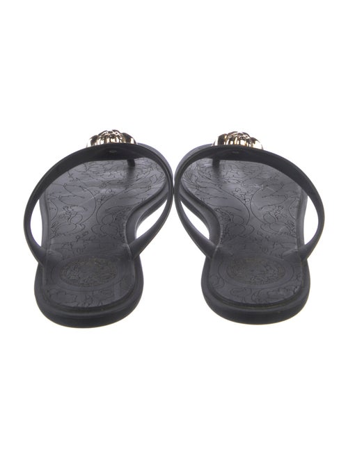 Versace Rubber T-Strap Sandals