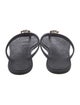 Versace Rubber T-Strap Sandals