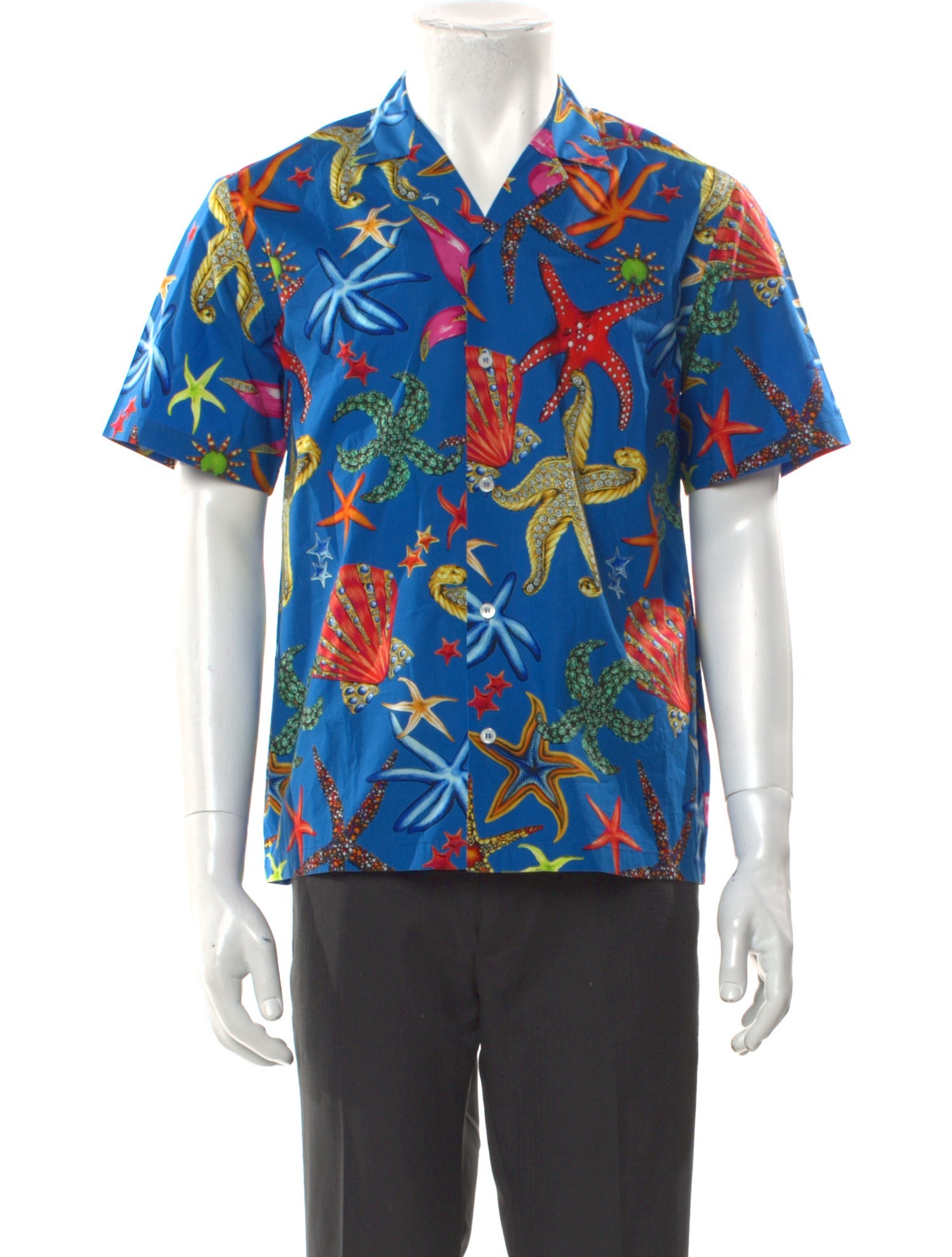 Versace Printed Short Sleeve Shirt