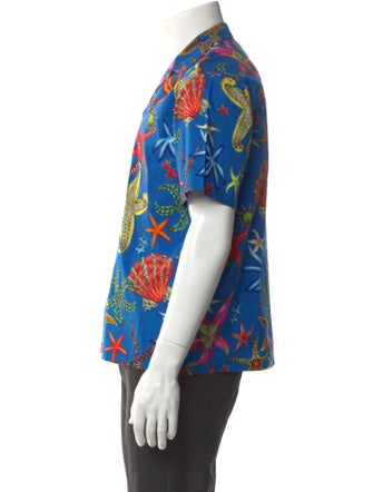 Versace Printed Short Sleeve Shirt