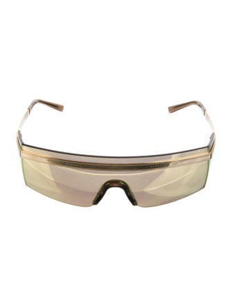 Versace Shield Mirrored Sunglasses