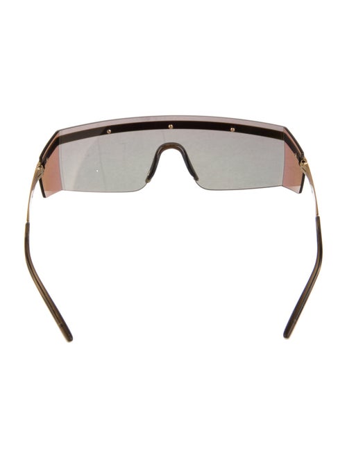 Versace Shield Mirrored Sunglasses