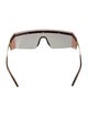 Versace Shield Mirrored Sunglasses