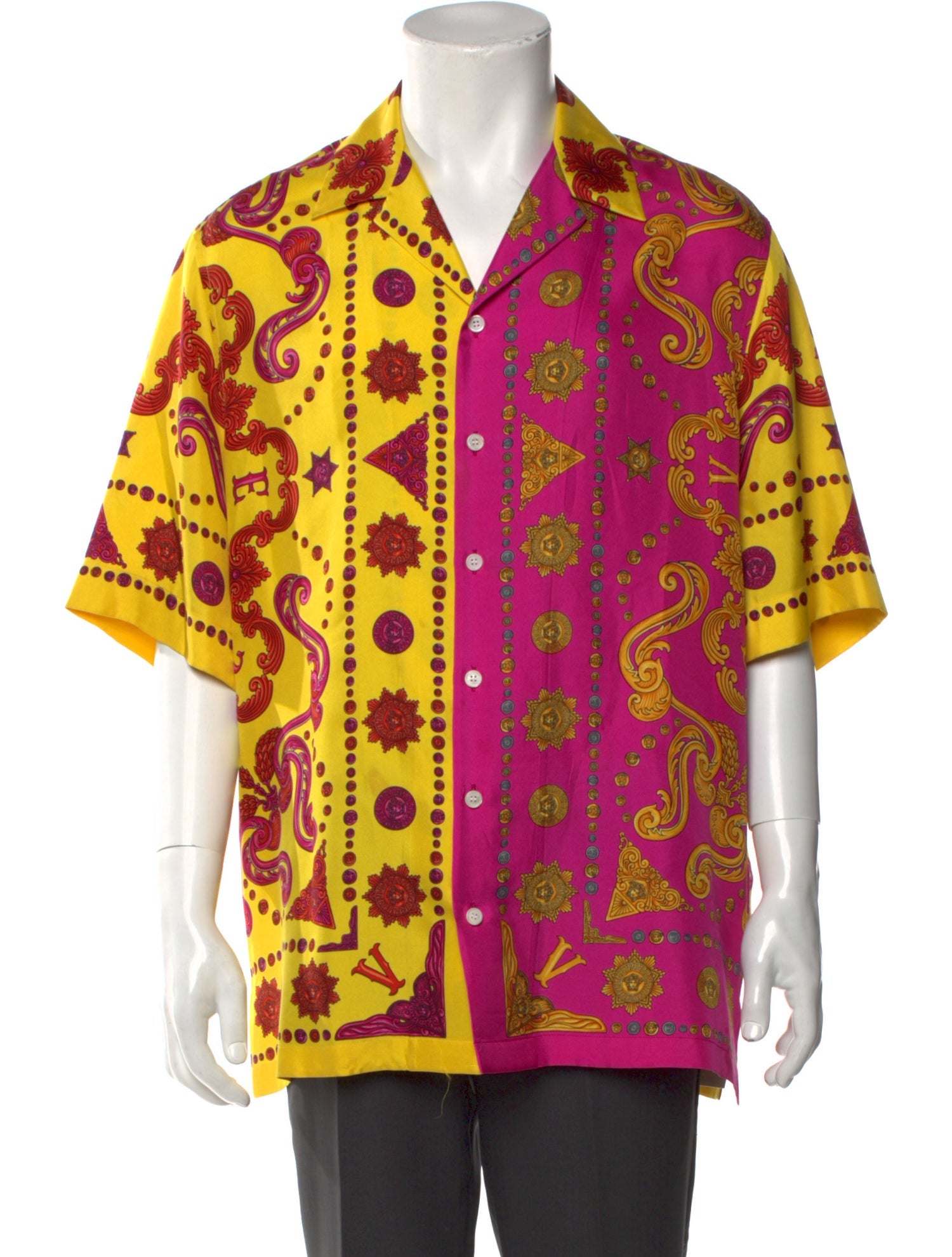 Versace Silk Printed Shirt
