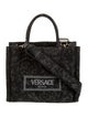 Versace Canvas Top Handle Bag