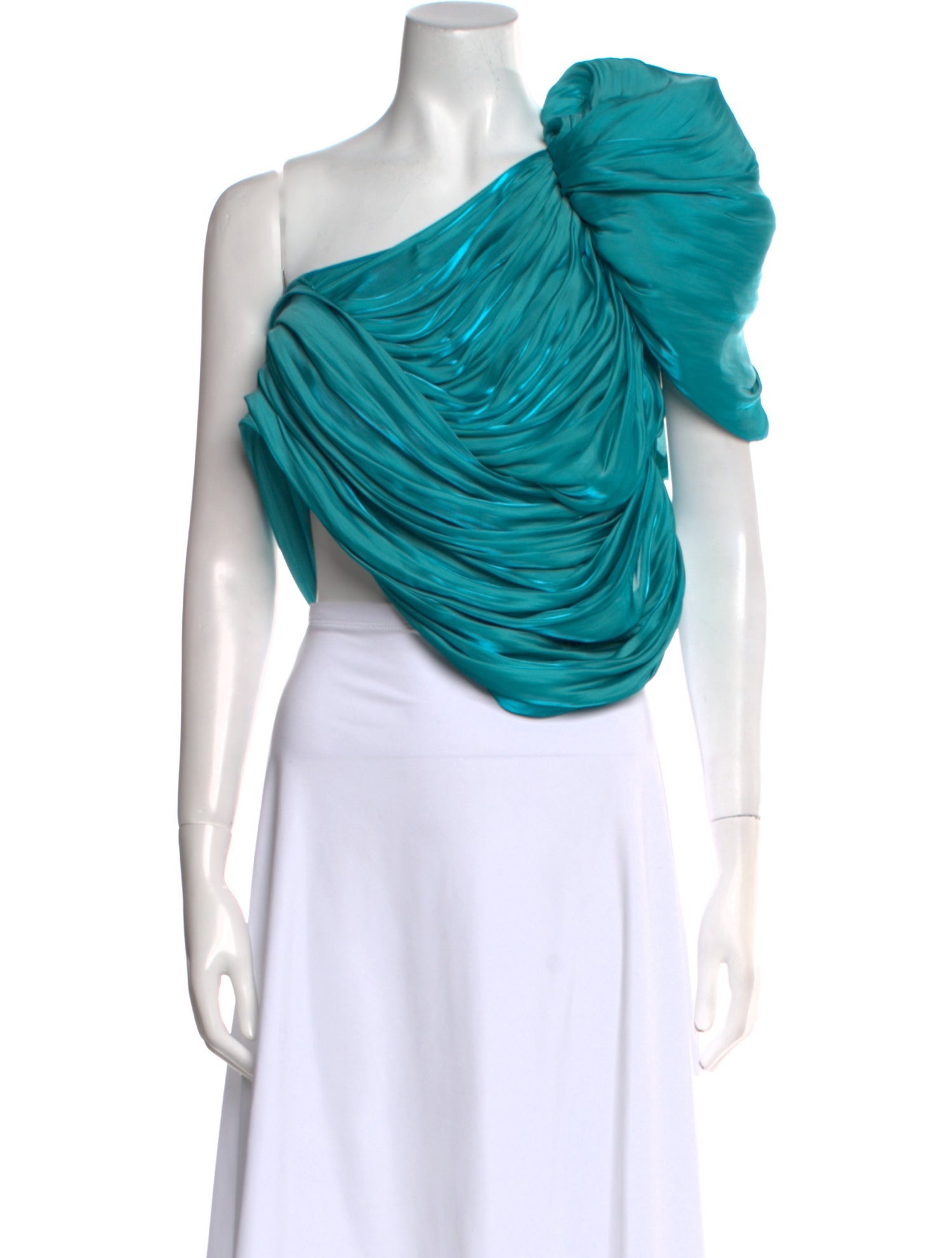 Versace One-Shoulder Short Sleeve Crop Top w/ Tags