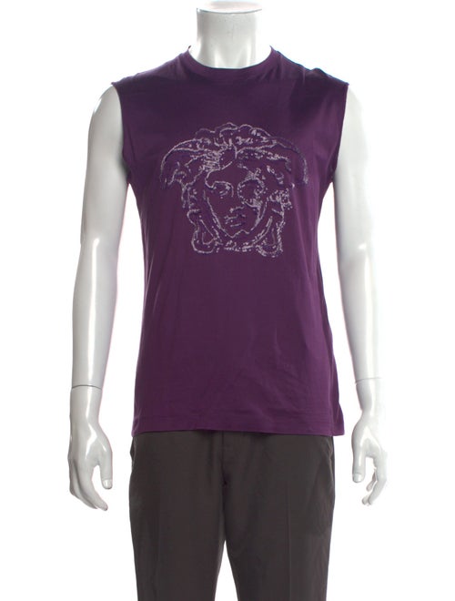 Versace Graphic Print Crew Neck T-Shirt