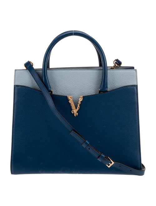 Versace Leather Top Handle Bag