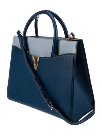 Versace Leather Top Handle Bag