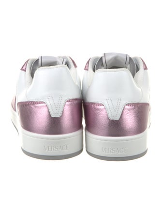 Versace Leather Colorblock Pattern Sneakers