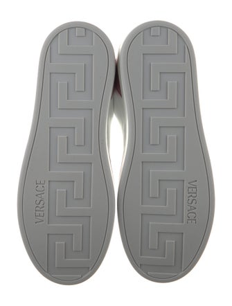 Versace Leather Colorblock Pattern Sneakers