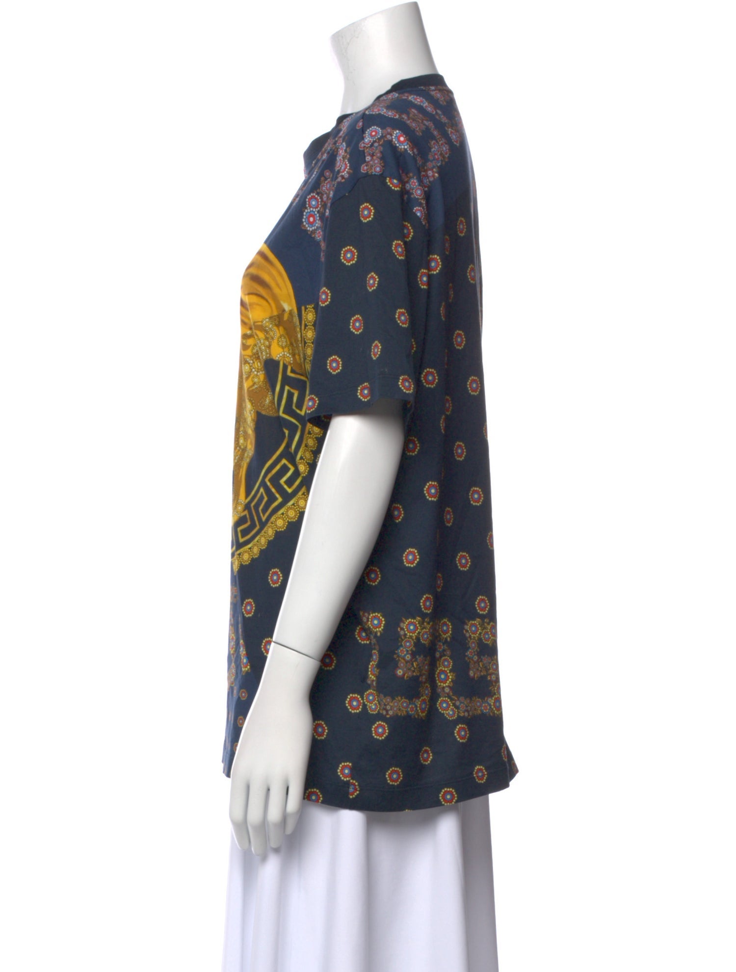 Versace Printed Crew Neck T-Shirt