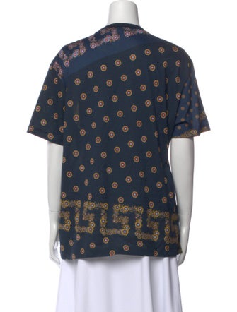 Versace Printed Crew Neck T-Shirt