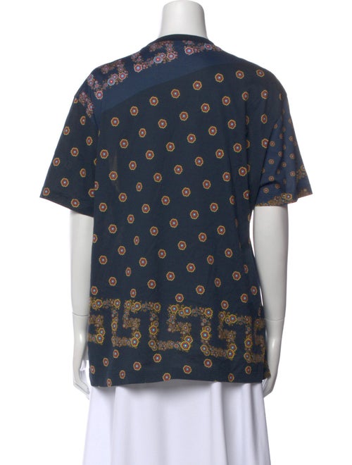 Versace Printed Crew Neck T-Shirt
